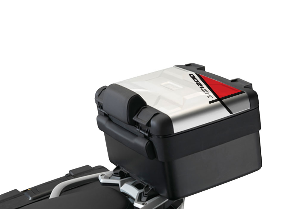 BMW Vario Top Box Vector Red Stickers Kit