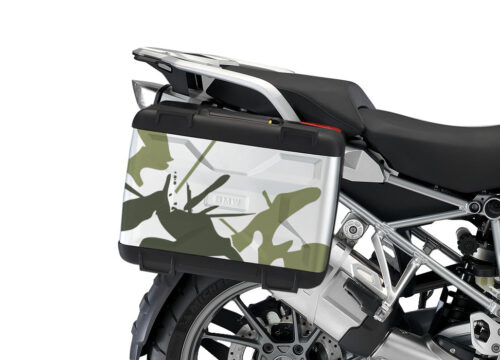 BMW Vario Side Panniers Safari Military Green Stickers Kit