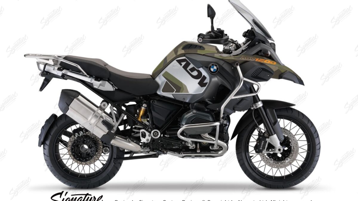 BMW R1200GS LC Adventure Olive Matte M90 Camo Green - Signature