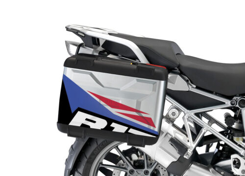 BMW Vario Side Panniers Alive Red & Blue Stickers Kit