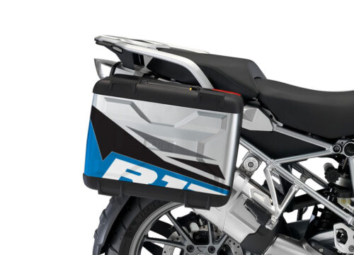 BMW Vario Side Panniers Alive Black & Blue Stickers kit
