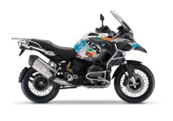 BMW R1200GS LC Adventure White The Globe Stickers Kit