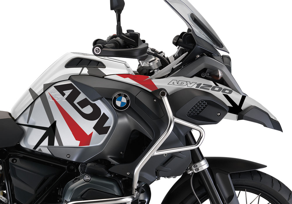 BMW R1200GS LC Adventure Spike Red Black Stickers Kit - Image 2