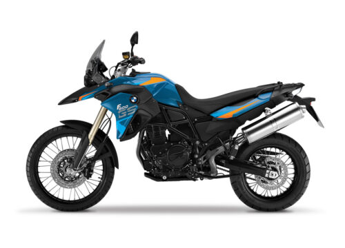 BMW F800GS 2013 Cordoba Blue Alive Orange & Light Blue Stickers Kit