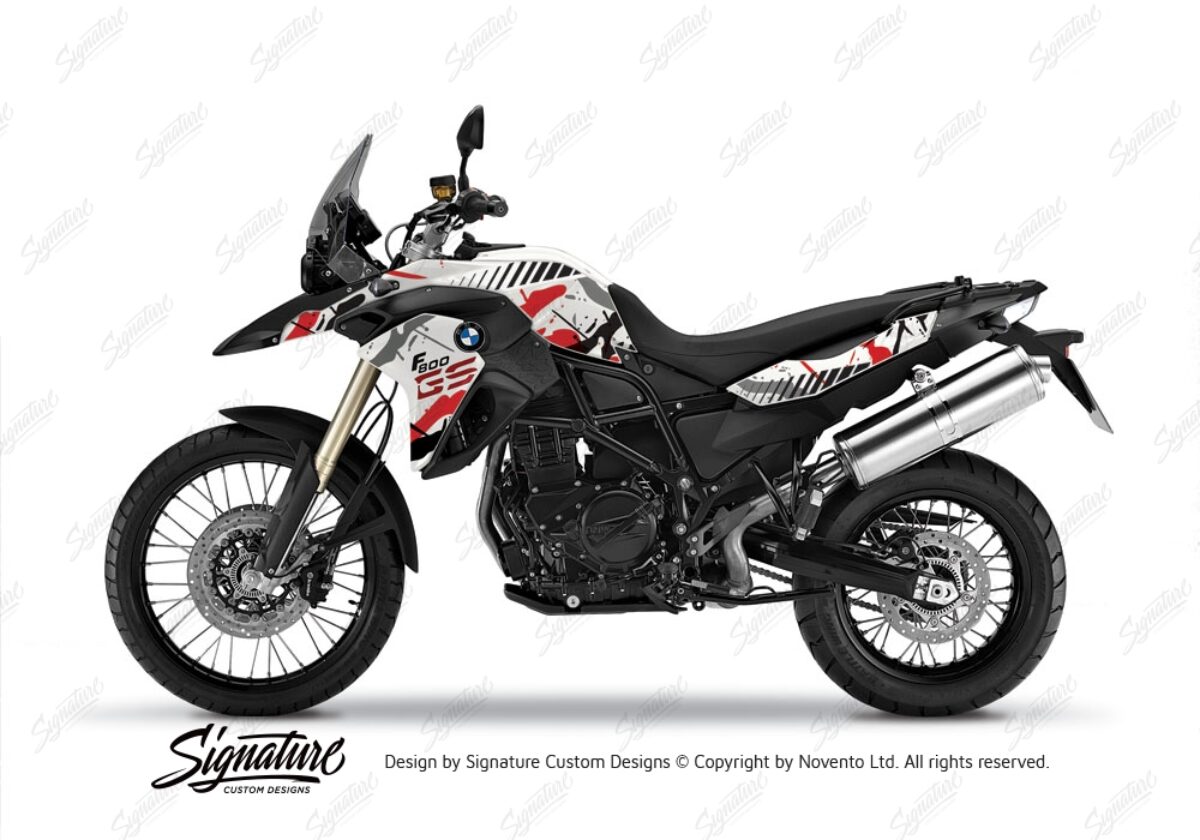 Autocollants BMW R 80 GS '87 – Stickers Moto Blanche, Neufs, Fabriqués En Italie