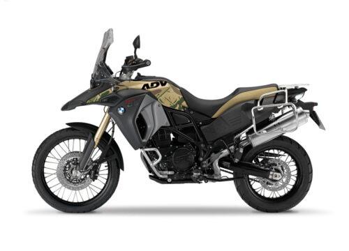 BMW F800GS Adventure Sandrover Safari Camo Green, Black Stickers Kit