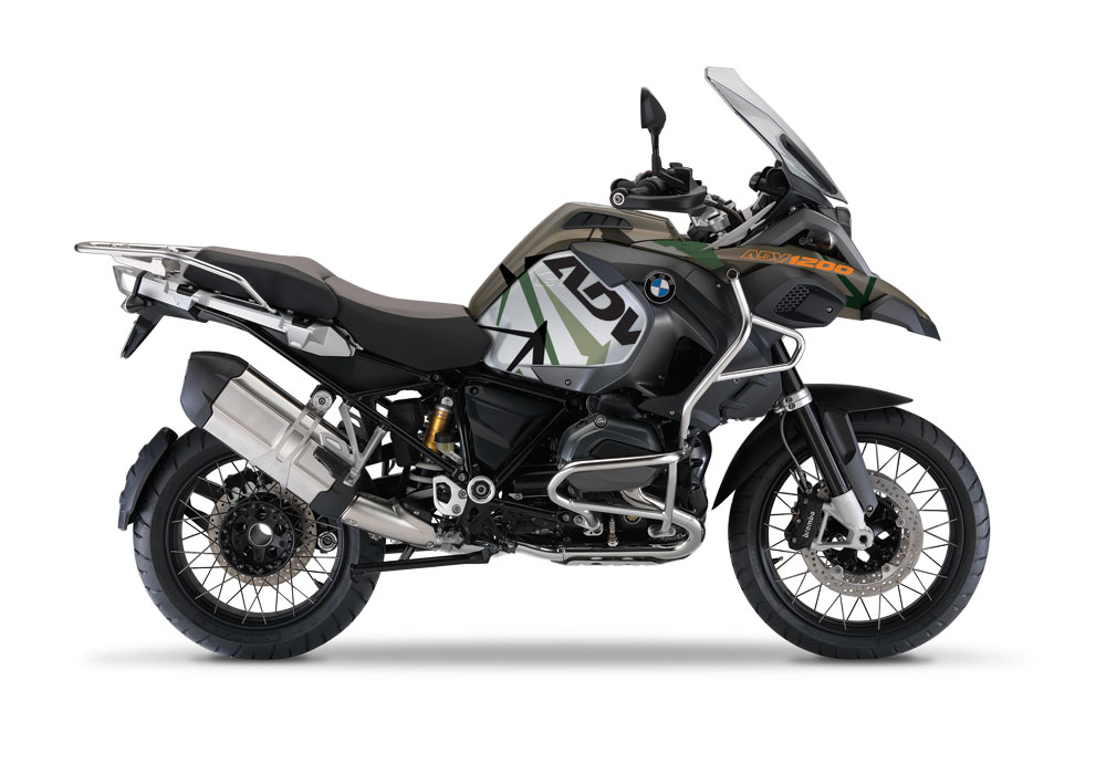 BMW R1200GS LC Adventure Olive Green Spike Green Black Stickers Kit