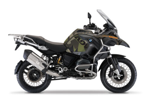 BMW R1200GS LC Adventure Olive Matte Military Camo Canada Flag Stickers Kit