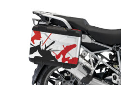 BMW Vario Side Panniers Safari Black & Red Stickers Kit