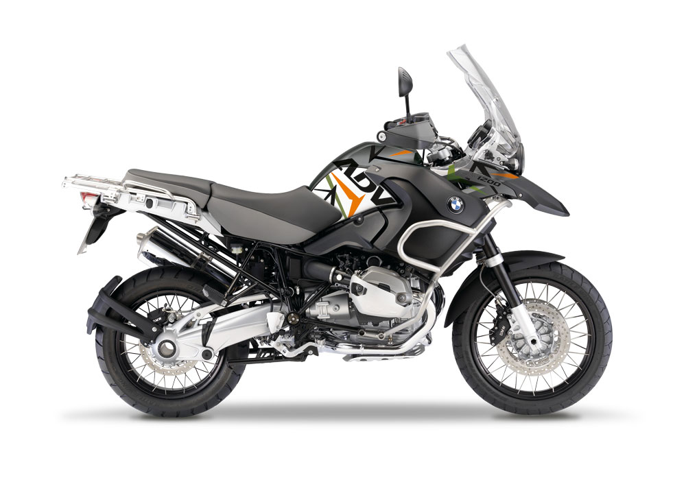 BMW R1200GS Adventure 2008-2013 Gray Spike Stickers Kit