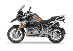 BMW R1200GS LC Frozen Dark Blue Vector Orange Stickers Kit