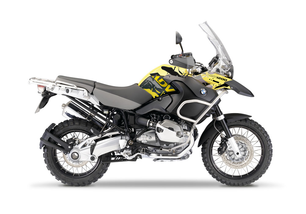 BMW R1200GS Adventure year 2008-2013 Safari White Black Dark Silver Stickers Kit