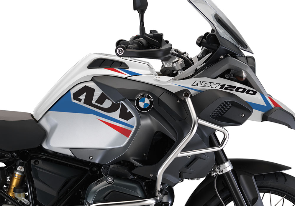 BMW R1200GS LC Adventure White Alive Blue and Red Stickers Kit - Image 2