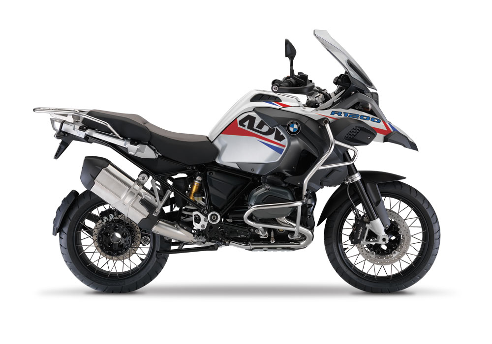 BMW R1200GS LC Adventure White Alive Red and Blue Stickers Kit