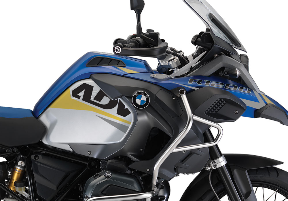 BMW R1200GS LC Adventure Racing Blue Alive Yellow & Grey Stickers Kit - Image 2
