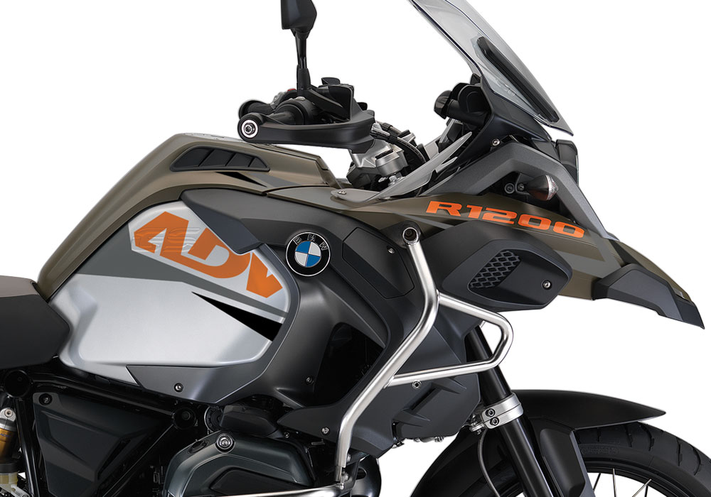 BMW R1200GS LC Adventure Olive Matte Alive Grey Black Orange Stickers Kit - Image 2