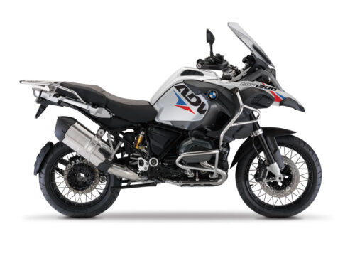 BMW R1200GS LC Adventure White Velos Red and Blue Stickers Kit