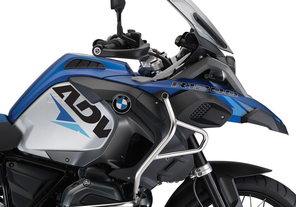 BMW R1200GS LC Adventure Racing Blue Velos Blue variations Stickers Kit - Image 2