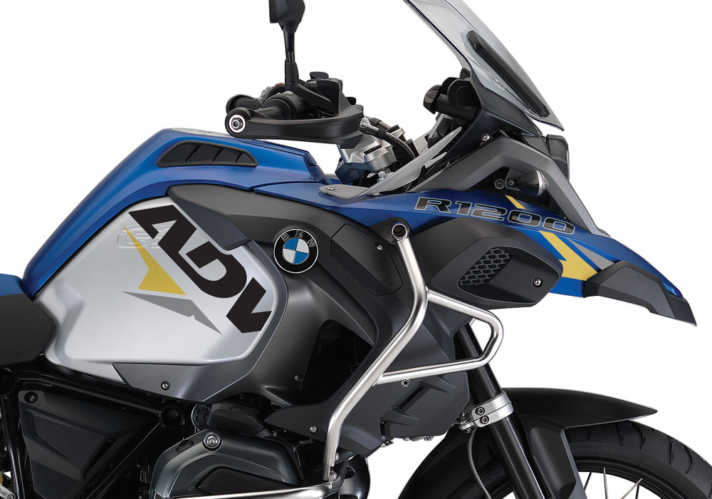 BMW R1200GS LC Adventure Racing Blue Velos Yellow & Grey Stickers Kit - Image 2