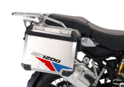 BMW Aluminum Side Panniers Velos Red & Blue Stickers Kit
