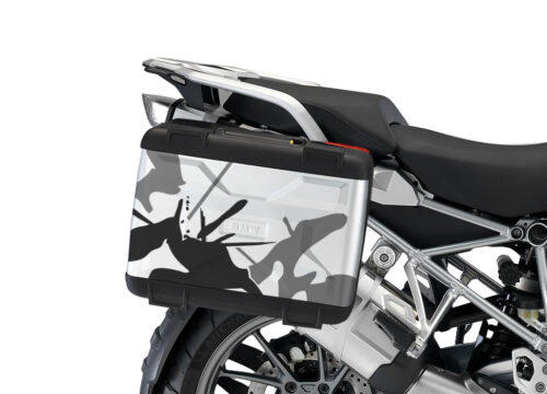 BMW Vario Side Panniers Safari Black & Grey Stickers Kit