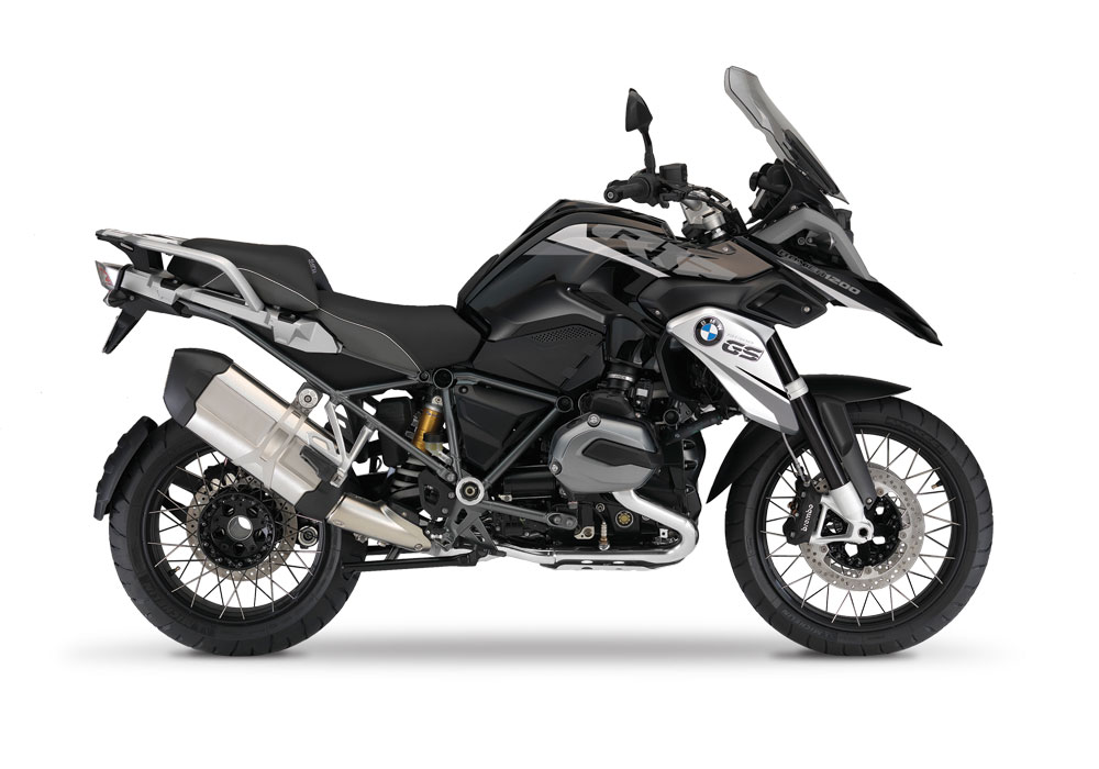 BMW R1200GS LC Triple Black Vivo White Grey Stickers Kit