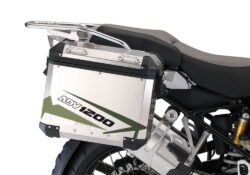 BMW Aluminum Side Panniers Spike Green Camo Stickers Kit