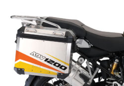 BMW Aluminum Side Panniers Vivo Yellow & Orange Stickers Kit