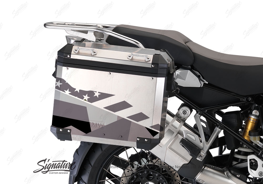 BMW R1200GS LC M90 Grey Camo Stickers Kit - Signature Custom Designs