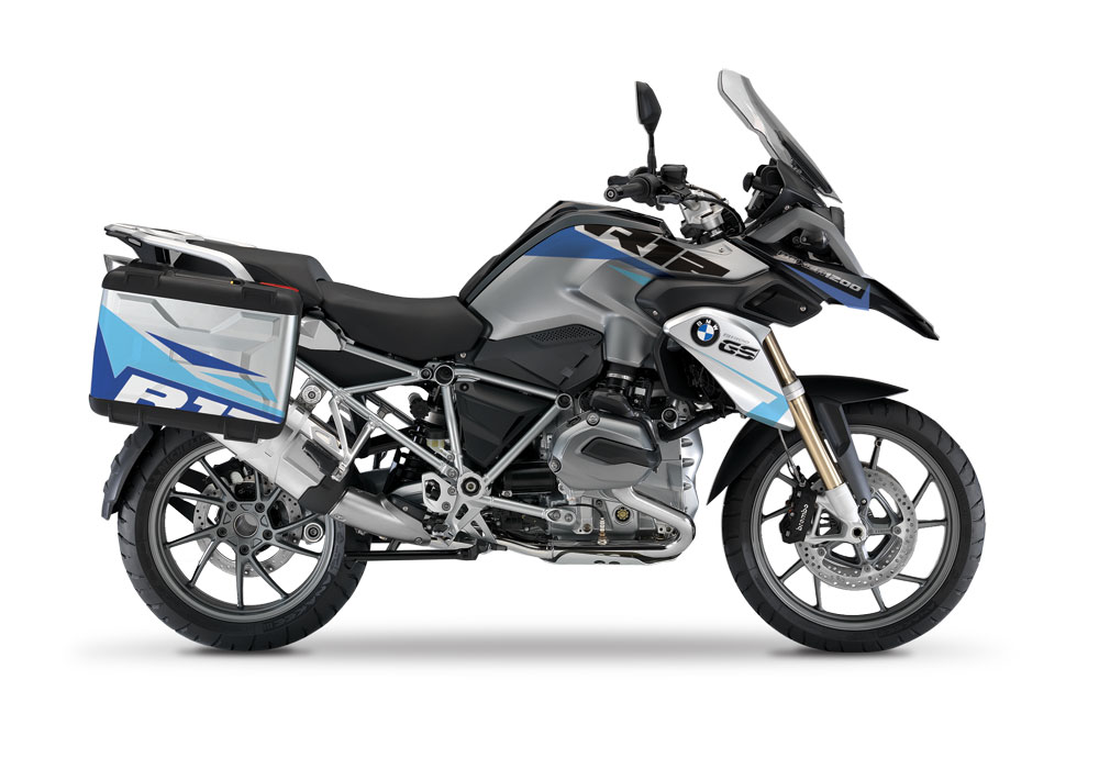 BMW Vario Side Panniers Alive Blue Variations Stickers Kit - Image 2