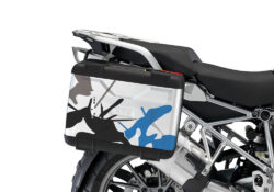 BMW Vario Panniers Safari Blue Black Grey Stickers Kit