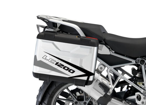 BMW Vario Side Panniers Spike Black & Grey Stickers Kit