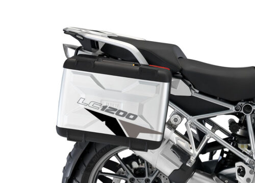 BMW Vario Side Panniers Velos Black & Grey Stickers Kit