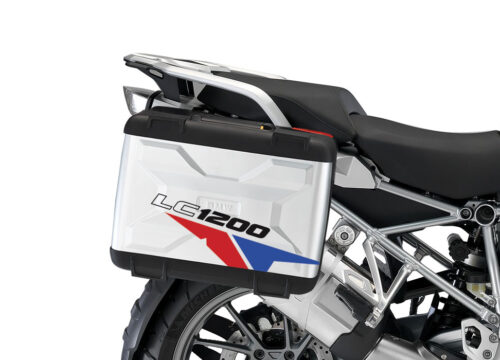 BMW Vario Side Panniers Velos Blue & Red Stickers Kit
