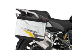 BMW Vario Side Panniers Velos Yellow & Grey Stickers Kit