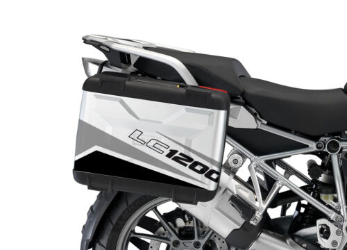 BMW Vario Side Panniers Vivo Black & Grey Stickers Kit