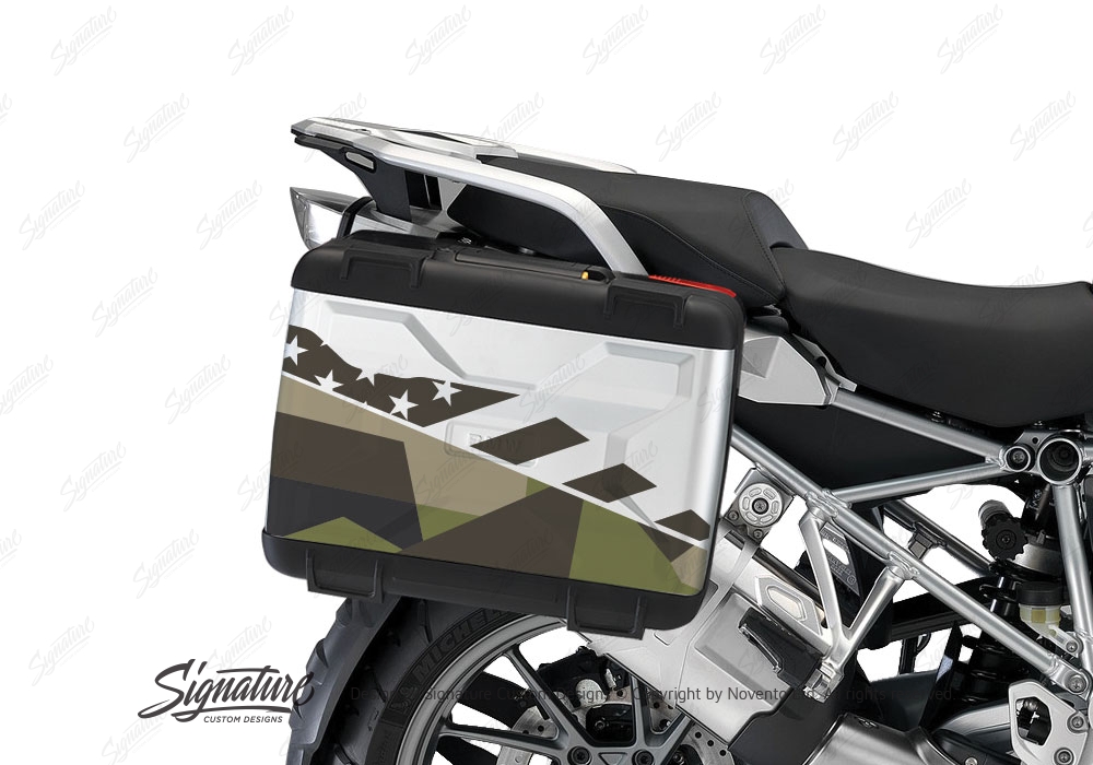 BMW R1200GS LC M90 Grey Camo Stickers Kit - Signature Custom Designs