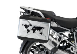 BMW Vario Side Panniers The Globe Black Stickers Kit