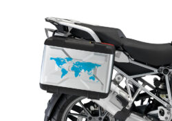 BMW Vario Side Panniers The Globe Light Blue Stickers Kit