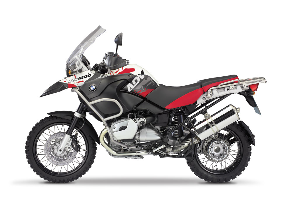BMW R1200GS Adventure 2006-2007 Alpine White Safari Red Black Stickers Kit