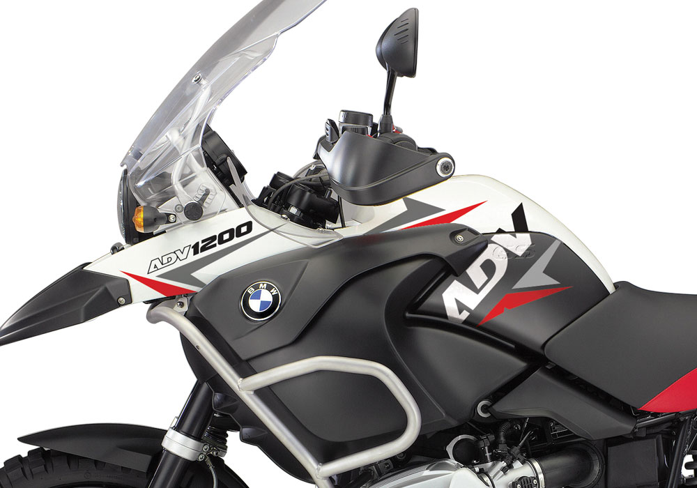 BMW R1200GS Adventure 2006-2007 Alpine White Velos Red Black Stickers Kit - Image 2