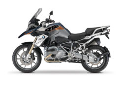 BMW R1200GS LC Frozen Dark Blue Alive Orange Stickers Kit