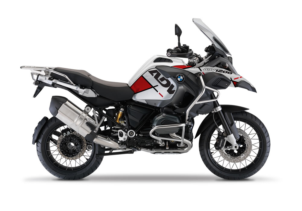 BMW R1200GS LC Adventure Alpine White Vector Red Stickers Kit