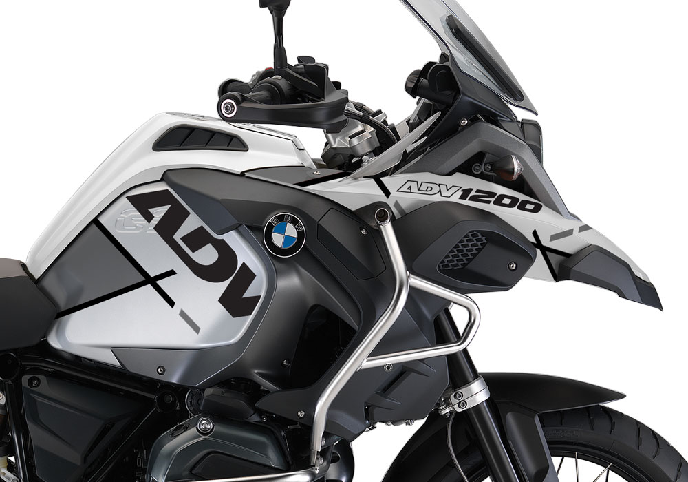 BMW R1200GS LC Adventure Alpine White Vector Grey Stickers Kit - Image 2