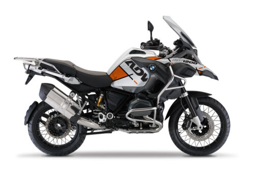 BMW R1200GS LC Adventure Alpine White Vector Orange Stickers Kit
