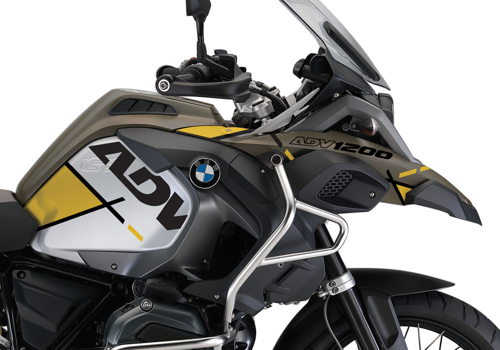 GS ADV BMW R1200GS LC Adventure Olive Matte Vector Yellow Stickers