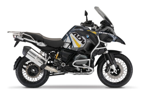 BMW R1200GS LC Adventure Ocean Blue Metallic Matte Spike Blue Yellow Stickers Kit