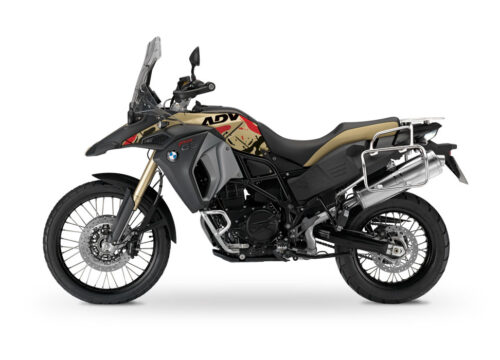 BMW F800GS Adventure Sandrover Safari Metallic Red, Black Stickers Kit