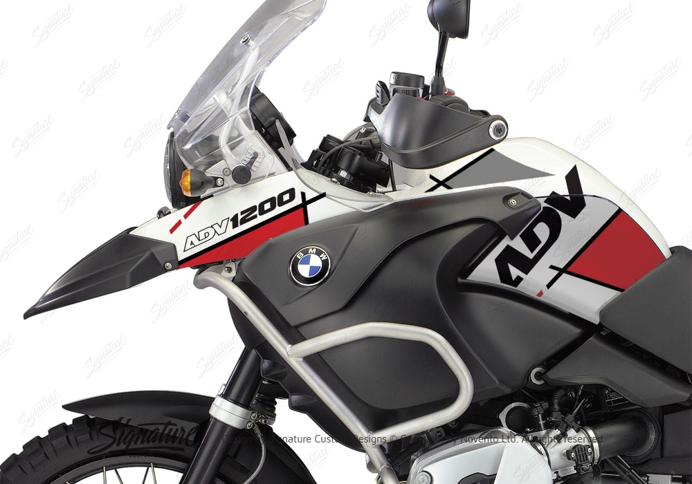 sticker r1200gs kit bmw adventure vector 2007 Vector BMW Red R1200GS Grey Stickers 2006 Adventure