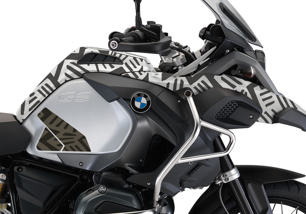 BMW R1200GS LC Adventure Alpine White Massai Green Sticker Kit - Image 2